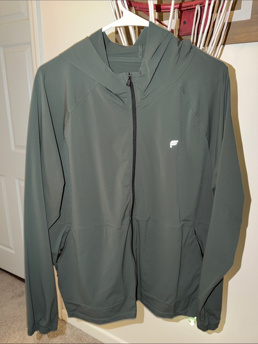 Fabletics Running Jacket Mens (Green) - Size L